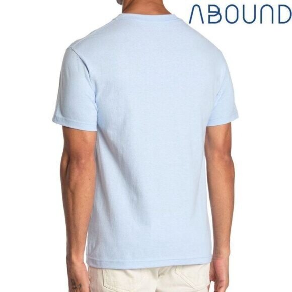 ABOUND‎ Short Sleeve Graphic T-shirt In Blue Peace Sign NWT - Picture 2 of 7